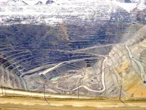 Mine de cuivre à ciel ouvert dans l'Utah