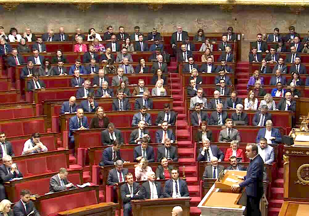 Sébastien Lecornu devant l'Assemblée le 16 octobre 2025