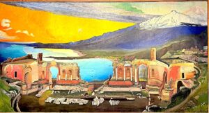 Ruines de l'ancien théâtre grec de Taormina (Tivadar Csontváry Kosztka