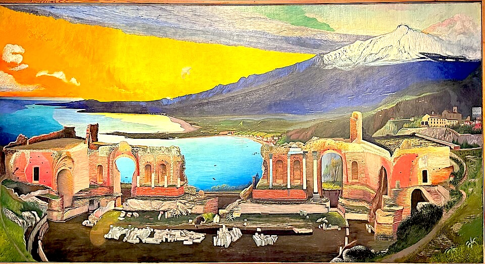 Ruines de l'ancien théâtre grec de Taormina (Tivadar Csontváry Kosztka