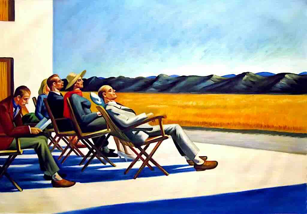 "Peopole in the Sun" (Gens au soleil) de Hedward Hopper