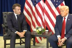 Emmanuel Macron avec Trump le 23 septembre 2025 à l'ONU