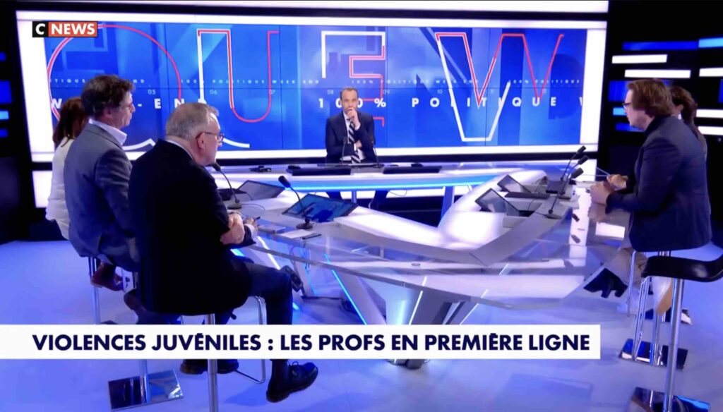Émission 100% Politique sur CNews le 27 février 2026.