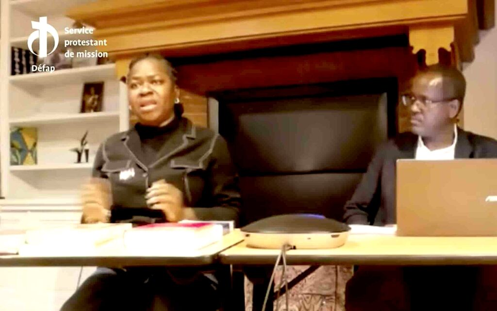 Fifamé Fidèle Houssou Gandonou et Jean-Pierre Anzala lors du Jeudi du Défap le 15 janvier 2026