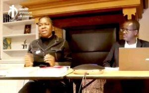 Fifamé Fidèle Houssou Gandonou et Jean-Pierre Anzala lors du Jeudi du Défap le 15 janvier 2026