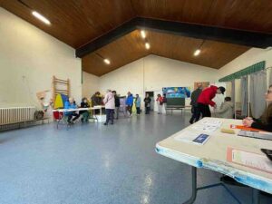 Bureau de vote à Hendaye