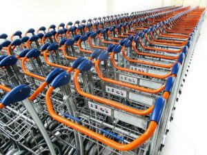 Charriots de supermarché