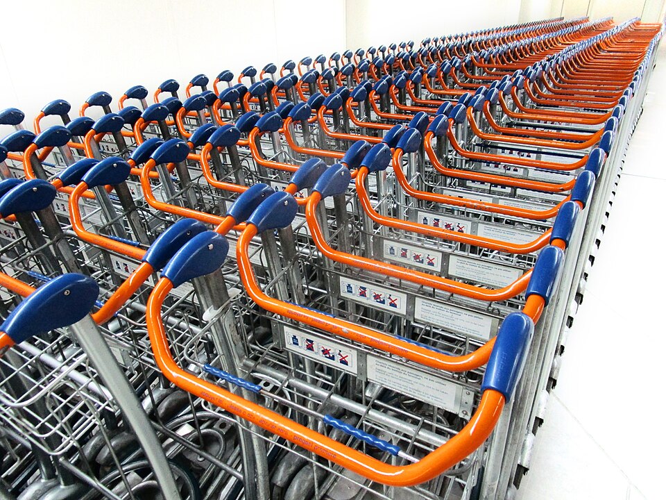 Charriots de supermarché