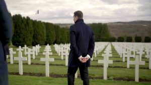 Jordan Bardella en février 2026 dans les cimetières militaires de Verdun