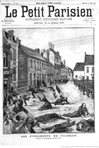 Une du Petit Parisien à propos du massacre de Fourmies