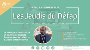 Jeudi du Défap avec Parfait-Benedict Medoumba