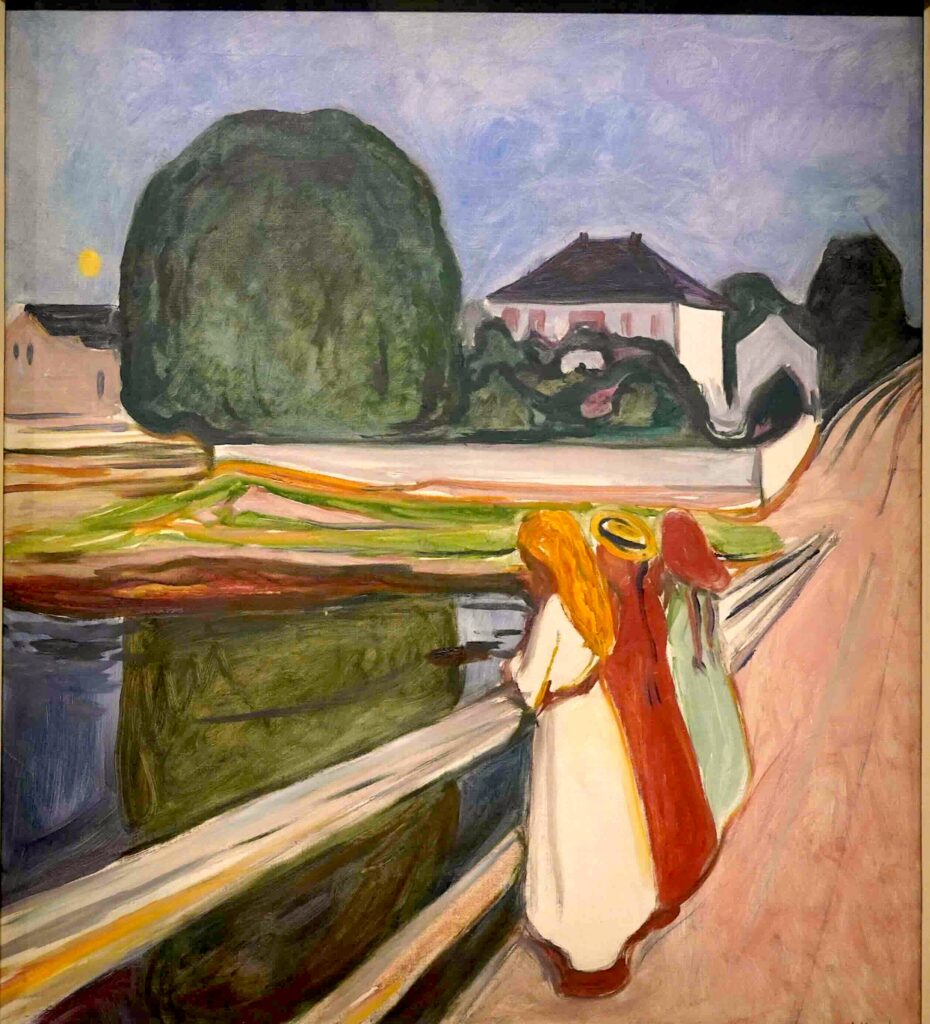 Filles sur le pont (Edvard Munch, 1903)