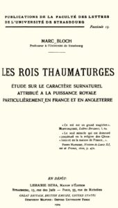 Couverture de la première édition des "Rois thaumaturges"