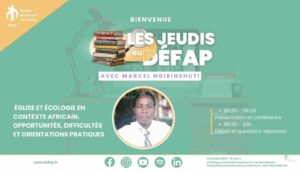 Jeudi du Défap avec Marcel Ngirinshuti