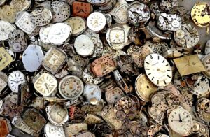 lot de montre vintage marron et blanc