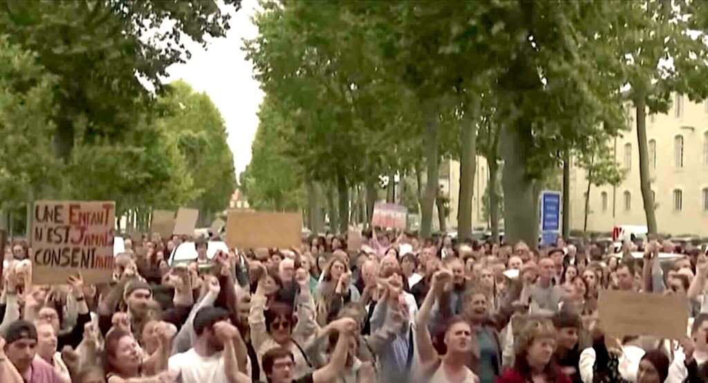 Manifestation devant le palais de justice d'Auch le 8 juin 2026