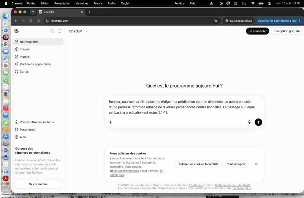 Prompt pour une prédication sur Actes 5,1-11