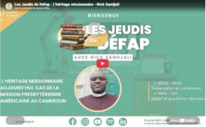 Jeudi du Défap avec Nick Sandjali
