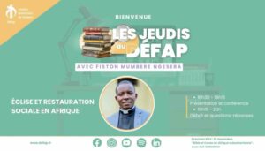 Jeudi du Défap avec Fiston Mumbere Ngesera