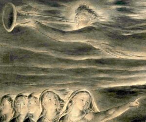 Détail de la Parabole des vierges sages et folles par William Blake