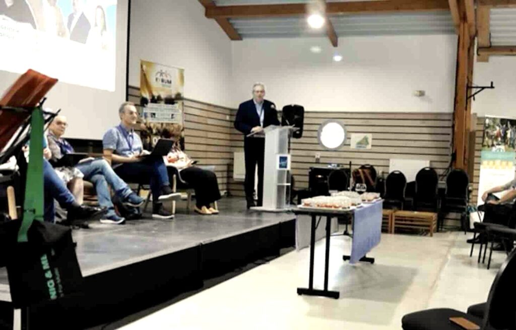 Gilles Vidal lors de la synthèse du Forum du Défap le dimanche 4 octobre au Lazaret (Sète).