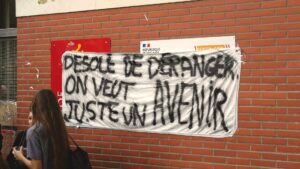 lors de la journée de manifestation du 2 octobre à Perpignan